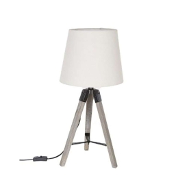 Φωτιστικό Επιτραπέζιο Bamboo 07.136663A 58cm 1xE27 White-Gray