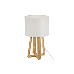 Φωτιστικό Επιτραπέζιο Τρίποδο 07.161500A 35cm 1xE27 White-Brown Ξύλο