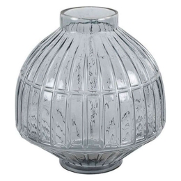 Βάζο Γυάλινο 013.782985 27x26cm Grey Γυαλί