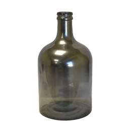 Βάζο Γυάλινο Botella Retro 016.5710F421 25x43cm Anthracite Γυαλί