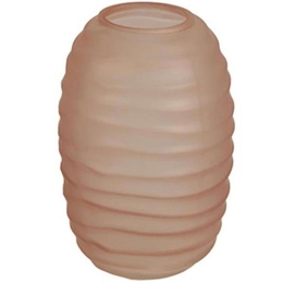 Βάζο Γυάλινο Ριγέ 013.783963 10,5x15,5cm Apple Γυαλί