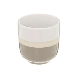 Κούπα Espresso Sofia 07.176904A 140ml Beige-White Κεραμικό