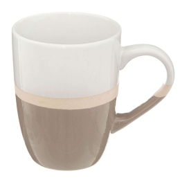 Κούπα Κεραμική Sofia 07.176903A 330ml Beige-White Κεραμικό