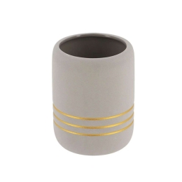 Ποτήρι Μπάνιου 06.61100180 Grey-Gold Κεραμικό