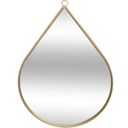 Καθρέπτης Τοίχου 07.169335 28x39cm Gold Μέταλλο,Γυαλί