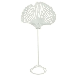 Κηροπήγιο Μεταλλικό Κοράλι 013.787037 70,5cm White Μέταλλο