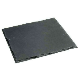 Πλατώ Σερβιρίσματος Σχιστόλιθος 07.739410 20x20cm Black Πέτρα