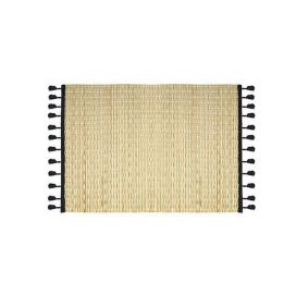 Σουπλά 07.176913A 45x30cm Beige-Black Ψάθα