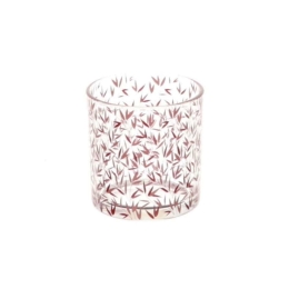 Κηροπήγιο Γυάλινο 012.862226004 7x8,3cm Clear-Pink Γυαλί