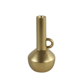 Κηροπήγιο Κεραμικό 013.786281 12x23cm Gold Κεραμικό