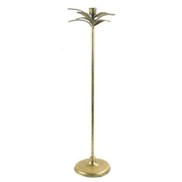 Κηροπήγιο Μεταλλικό Λουλούδι 013.775449 67cm Gold Μέταλλο