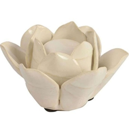 Κηροπήγιο Κάκτος Malusha 10,5x5,5cm White Κεραμικό