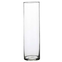 Βάζο Γυάλινο Carly 02.1041805 9x30cm Clear Γυαλί