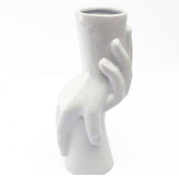 Βάζο Hands 014.OR1951 24cm White Κεραμικό