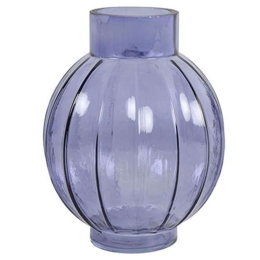 Βάζο Γυάλινο 013.787860 15x18cm Blue Γυαλί