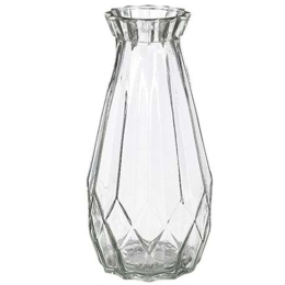 Βάζο Γυάλινο Zena 02.1110685 14x24cm Clear Γυαλί