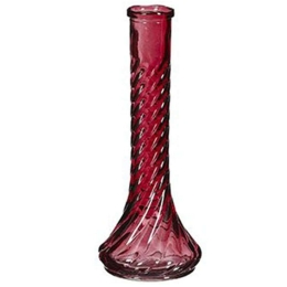 Βάζο Γυάλινο Zilla 02.1110681 9,5x22,5cm Red Γυαλί