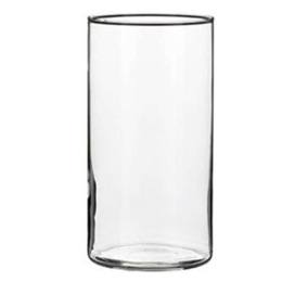Βάζο Γυάλινο Carly 02.1041809 12x20cm Clear Γυαλί