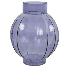 Βάζο Γυάλινο 013.787861 18x21,5cm Blue Γυαλί