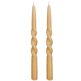 Κερί Κηροπηγίου Twist (Σετ 2Τμχ) 02.1117106 Light Brown Παραφίνη