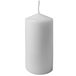Κερί 00.09.9923Α 8x15cm White Παραφίνη