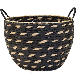Καλάθι Rush 00.06.67361 20x20cm Black Ψάθα