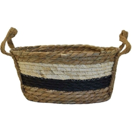 Καλάθι Rush Ριγέ 00.06.67309 28x19x14cm Multi Ψάθα