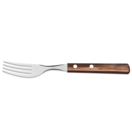 Πιρουνάκι Γλυκού 020.21105.490 Inox-Brown Ατσάλι,Polywood