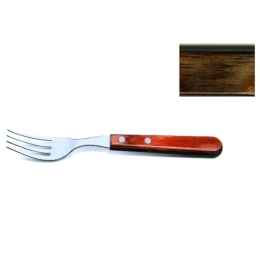 Πιρούνι Φαγητού 020.21136.090 Inox-Brown Ατσάλι,Polywood