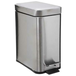 Κάδος Απορριμμάτων 07.160847 14,5x28,2x30,5cm 5lt Inox Ανοξείδωτο Ατσάλι