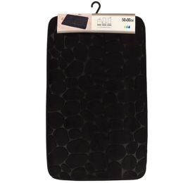 Πατάκι Μπάνιου Memory 06.7718N103 50x80cm Black 50 X 80 100% Βαμβάκι