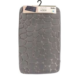 Πατάκι Μπάνιου Memory 06.7718N181 50x80cm Grey 50 X 80 100% Βαμβάκι