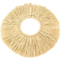 Διακοσμητικό Τοίχου Raffia Capri 012.862101110 Φ62cm Natural Raffia