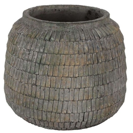 Βάζο Κεραμικό Kira 013.784818 19,5x15cm Grey Κεραμικό