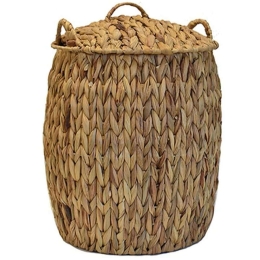 Καλάθι Αποθήκευσης Με Καπάκι 00.06.68550 30x35/40cm Natural Υδροϋάκινθος