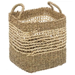 Καλάθι 07.168422B 32x29x25cm Natural-Beige Ψάθα