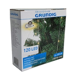 Χριστουγεννιάτικα Λαμπάκια Σειρά LED 03.03458 x120 White Grundig