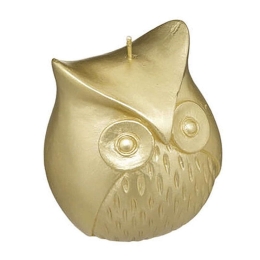 Κερί Κουκουβάγια 07.183403 10,5cm Gold
