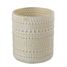 Κηροπήγιο Ρεσώ Nelle 013.793055 8,5x10cm White-Gold