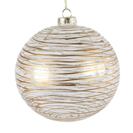 Χριστουγεννιάτικη Μπάλα 013.784455 Φ8cm Clear-Gold