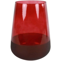 Βάζο Claudia 013.788259 15,5x20cm Red Γυαλί
