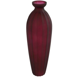 Βάζο Marylou 013.788474 11x29,5cm Bordo Γυαλί