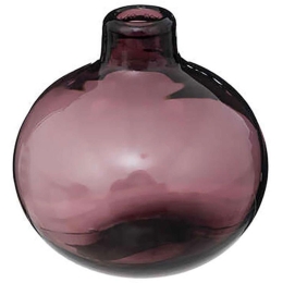 Βάζο Μπουλ 07.189165B Φ12x11cm Purple Γυαλί