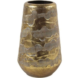 Βάζο Peggie 013.785155 18,5x32,5cm Gold Μέταλλο
