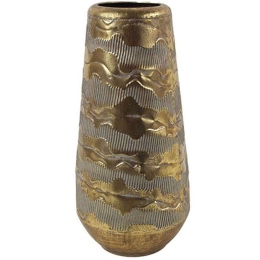 Βάζο Peggie 013.785156 19x40,5cm Gold Μέταλλο