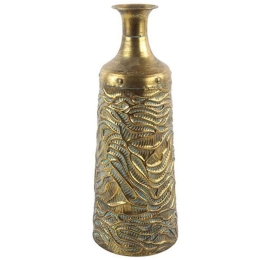 Βάζο Gladis 013.785226 21x54,5cm Gold Μέταλλο