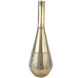 Βάζο Σωλήνας Antique 012.862159153 26x75cm Gold Μέταλλο