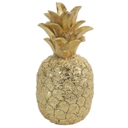 Διακοσμητικός Ανανάς 013.786870 13x25cm Gold Κεραμικό