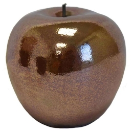 Διακοσμητικό Μήλο 026.0074 7x6cm Rose Gold Κεραμικό