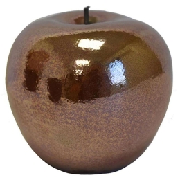 Διακοσμητικό Μήλο 026.0068 9x8cm Rose Gold Κεραμικό